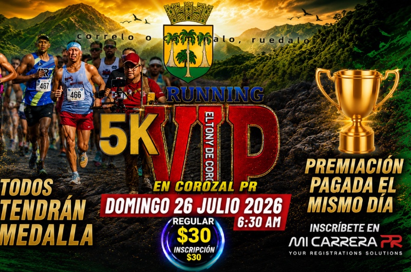 5k Running VIP - El Tony de Corozal