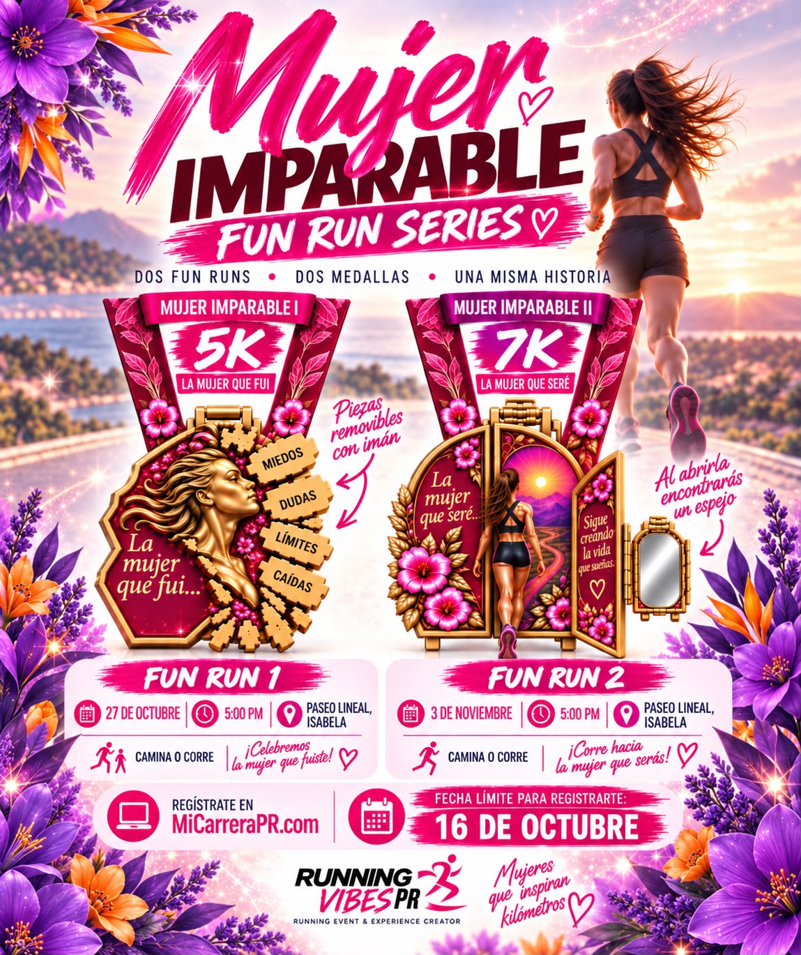 Portada de MUJER IMPARABLE – FUN RUN SERIES 💕🏃‍♀️
