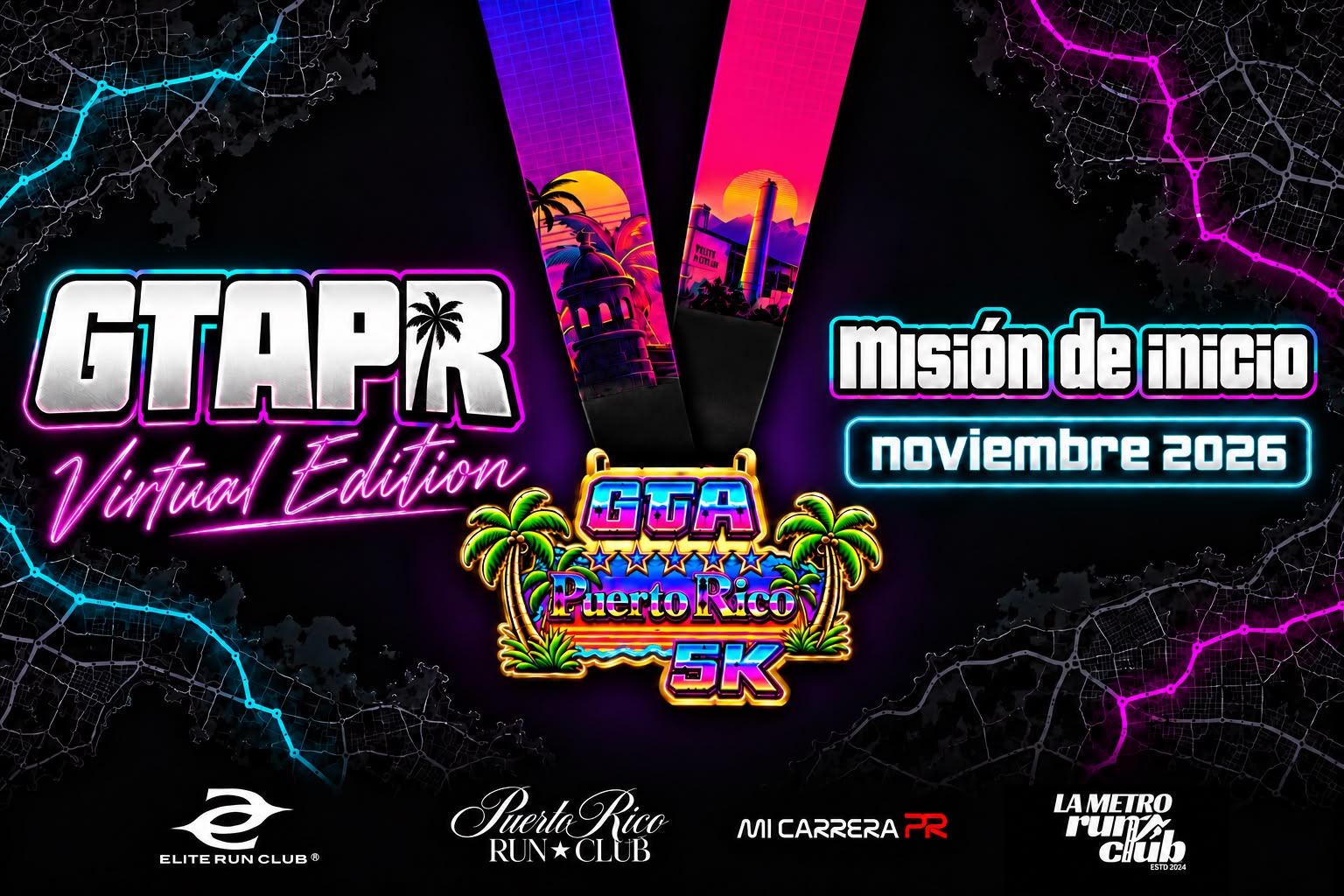 Portada de GTA Puerto Rico 5k - Virtual Edition