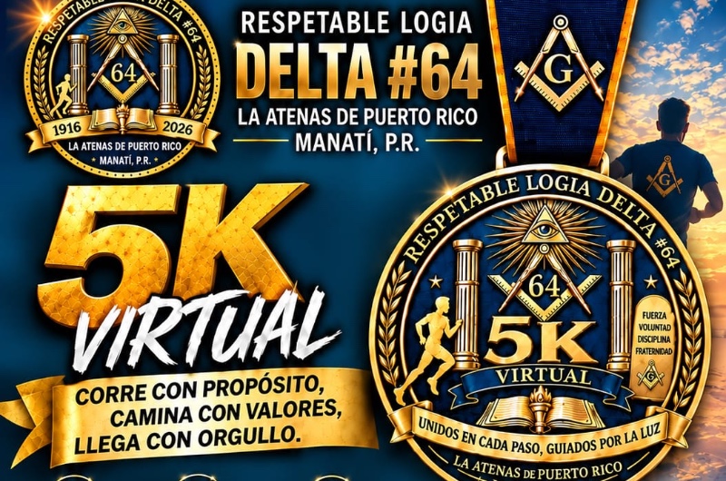 Portada de 5k Virtual - Logia Delta 64
