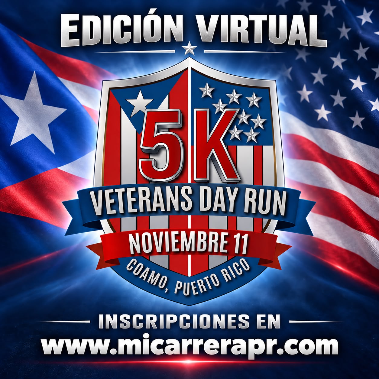 Portada de 5k Veterans Day Run (Virtual)