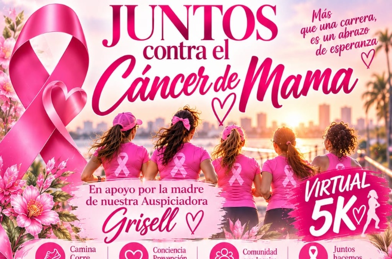 Portada de 5k Virtual - Juntos Contra el Cáncer de Mama
