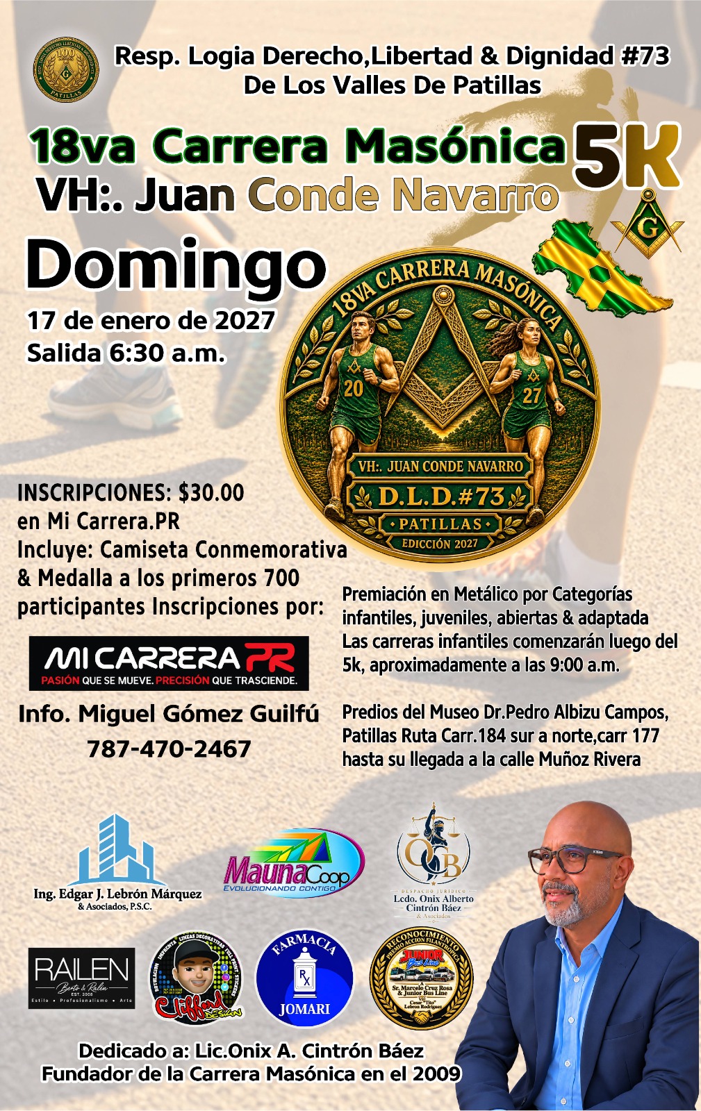 Portada de 18va Carrera Masónica