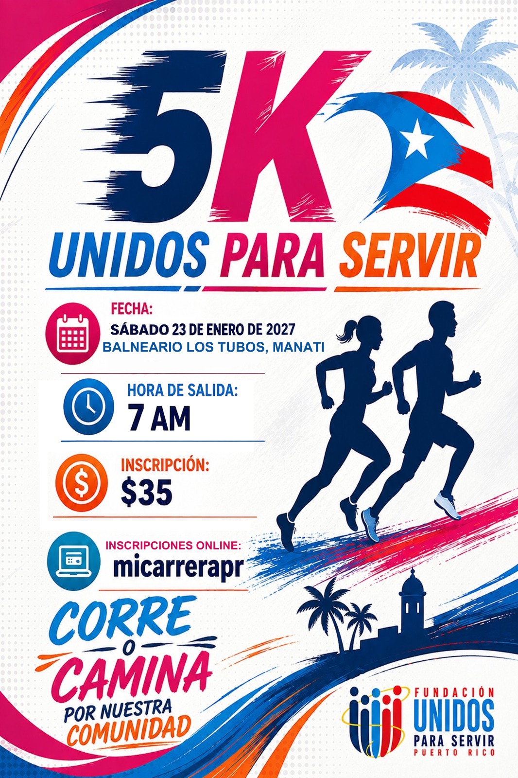 Portada de 5k Unidos Para Servir