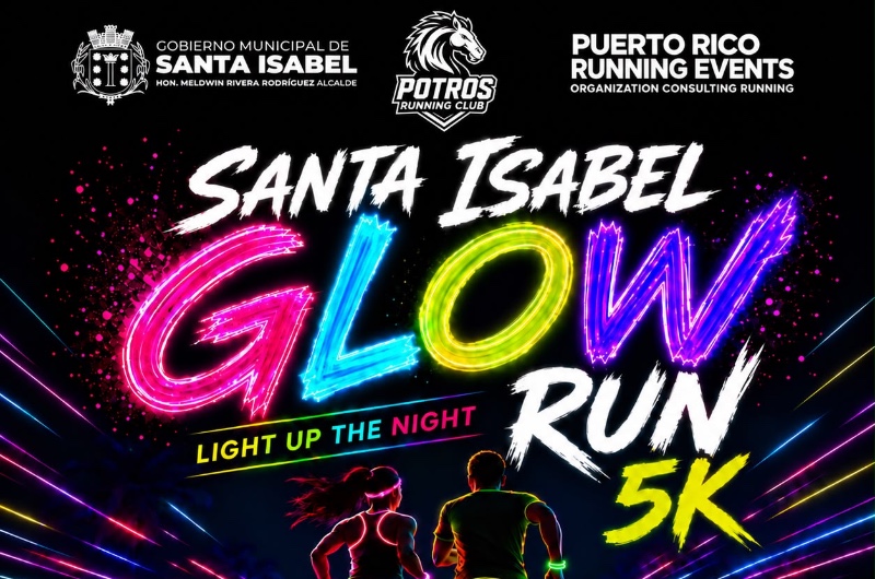 Portada de Santa Isabel Glow Run 5k
