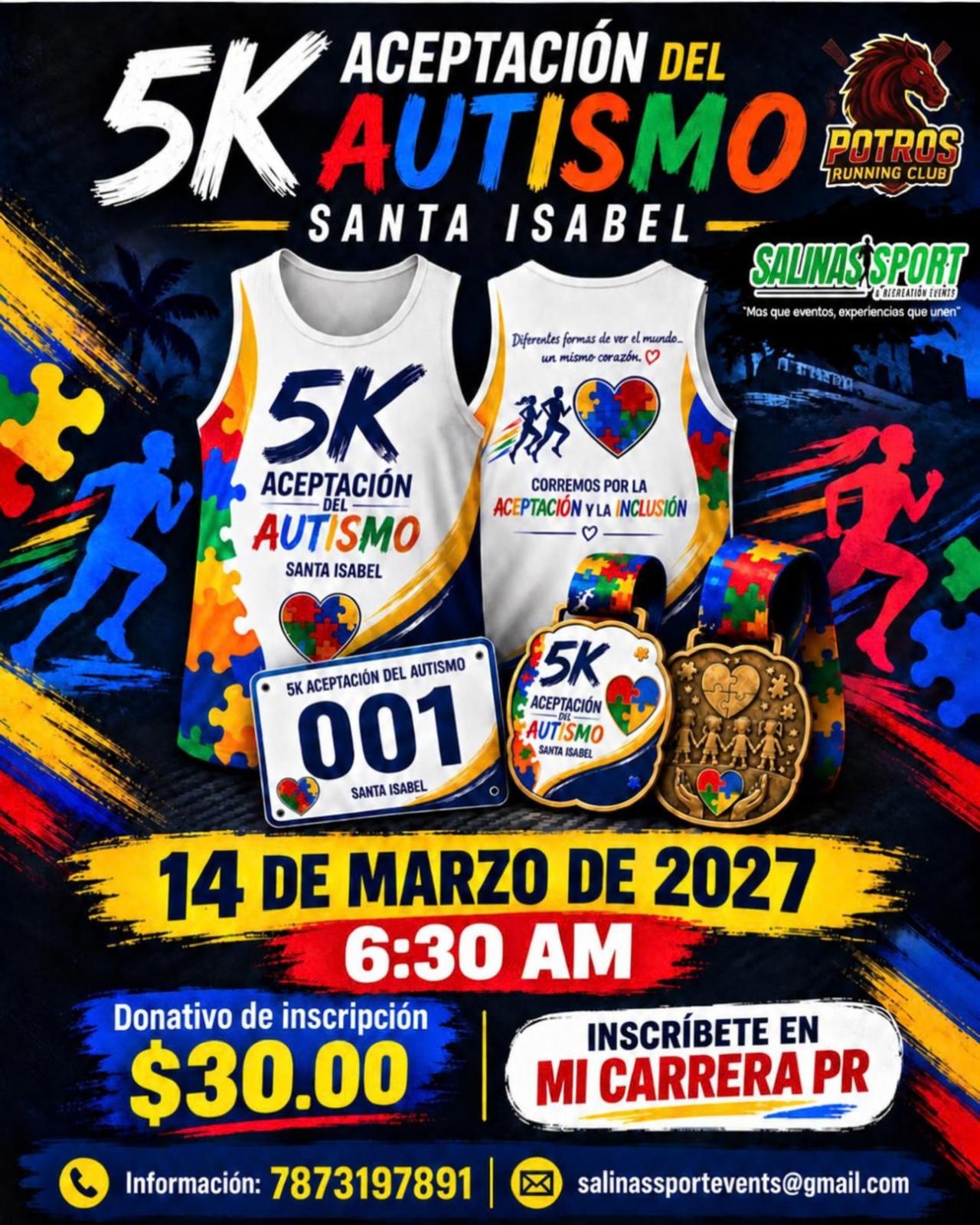 Portada de 5k Aceptación del Autismo